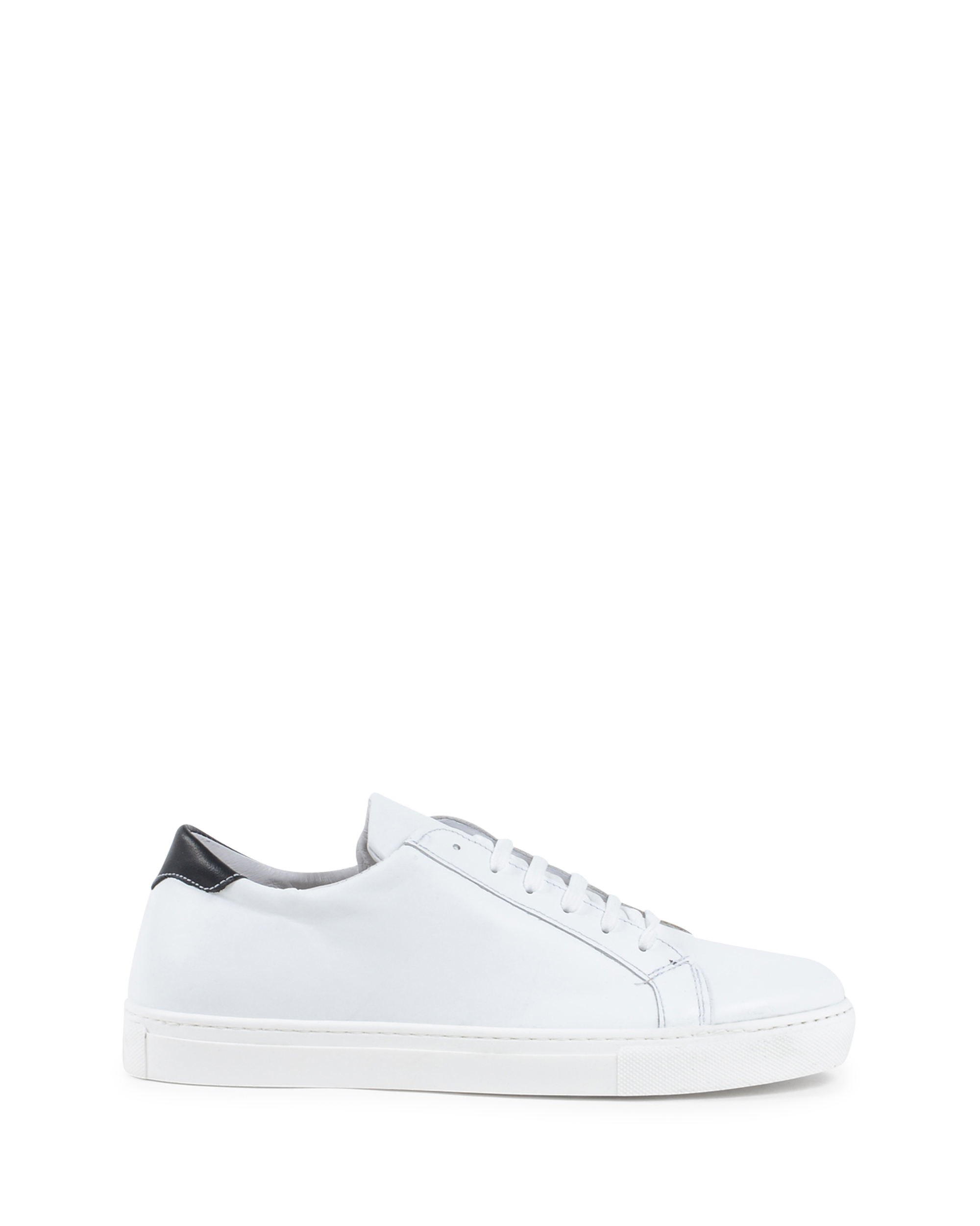 Sneaker Uomo 19V69 Italia Bianco Nero 035 VITELLO BIANCO NERO
