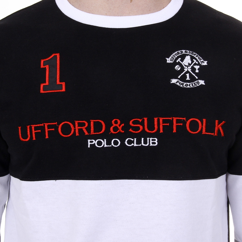 Maglione da uomo a maniche lunghe con scollo tondo Ufford & Suffolk Polo Club