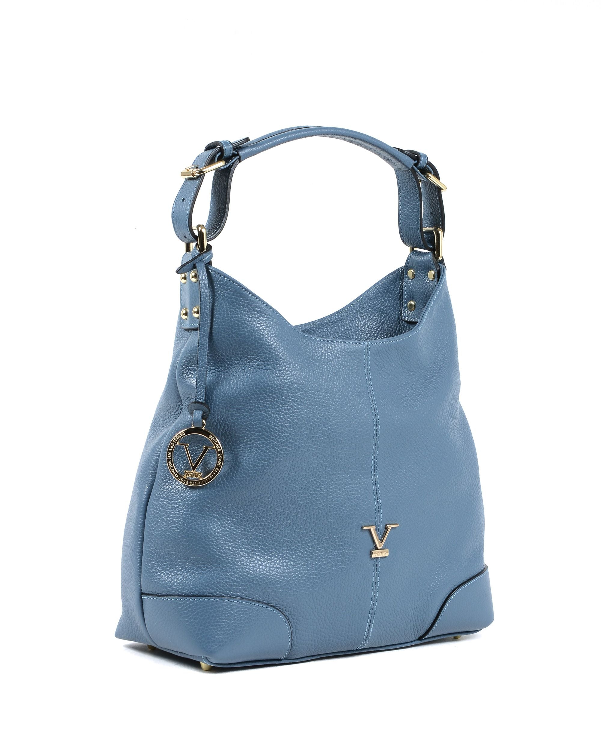 V Italia Borsa a tracolla da donna Azzurro V319 52 DOLLARO CELESTE