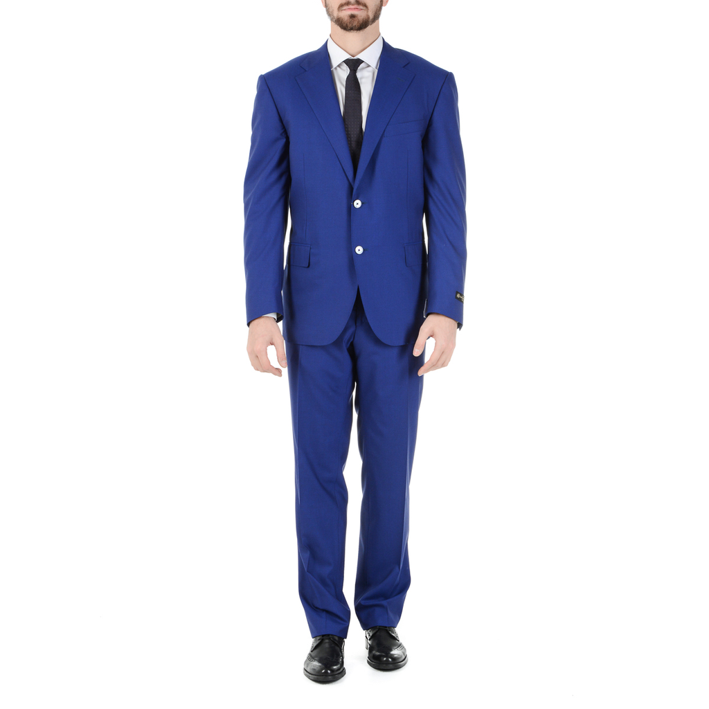 Abito da uomo Corneliani maniche lunghe blu Super 160's