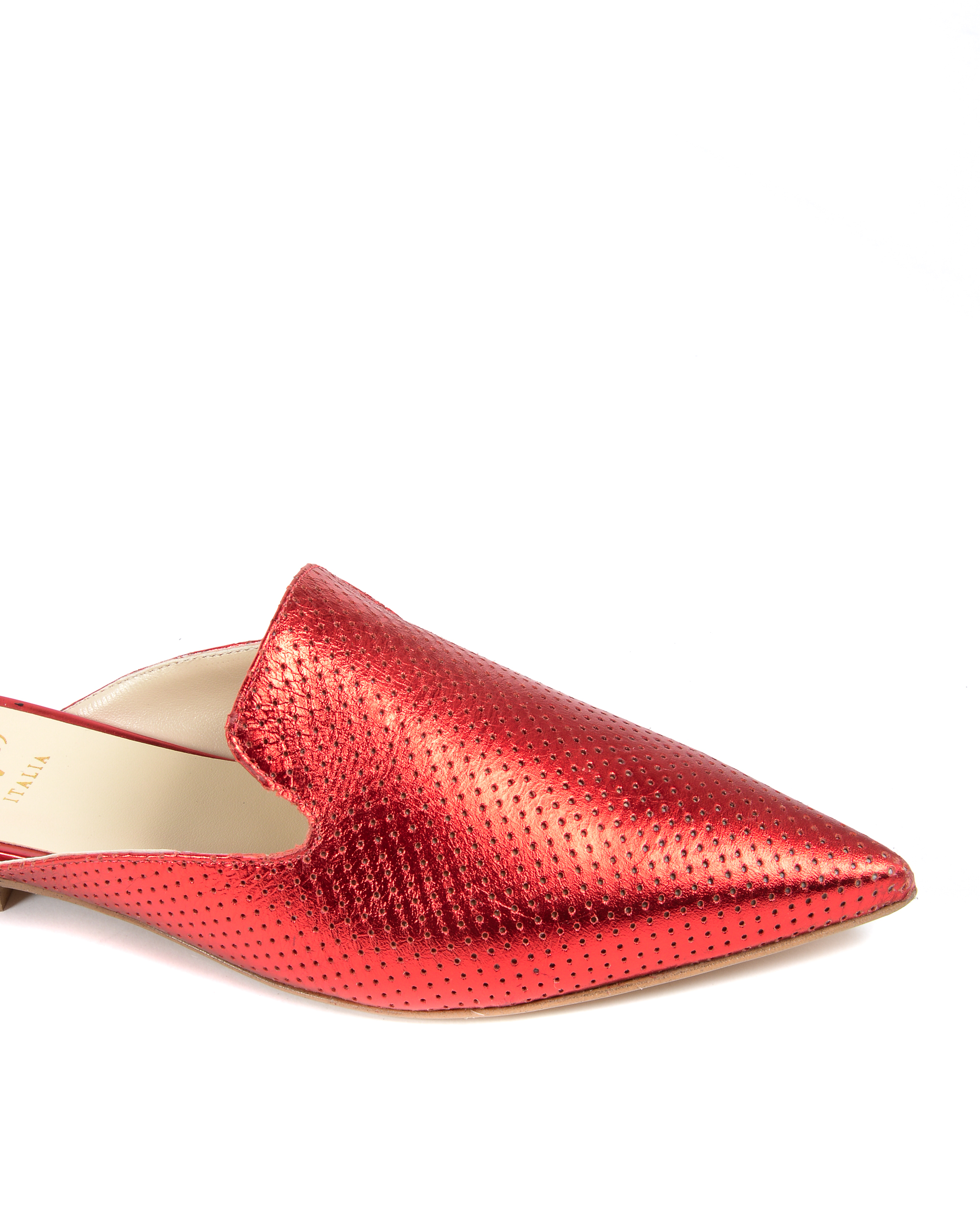 19V69 Italia Ciabatte Donna Lamè Rosse 4747 SABOT TRAF LAM ROSSO