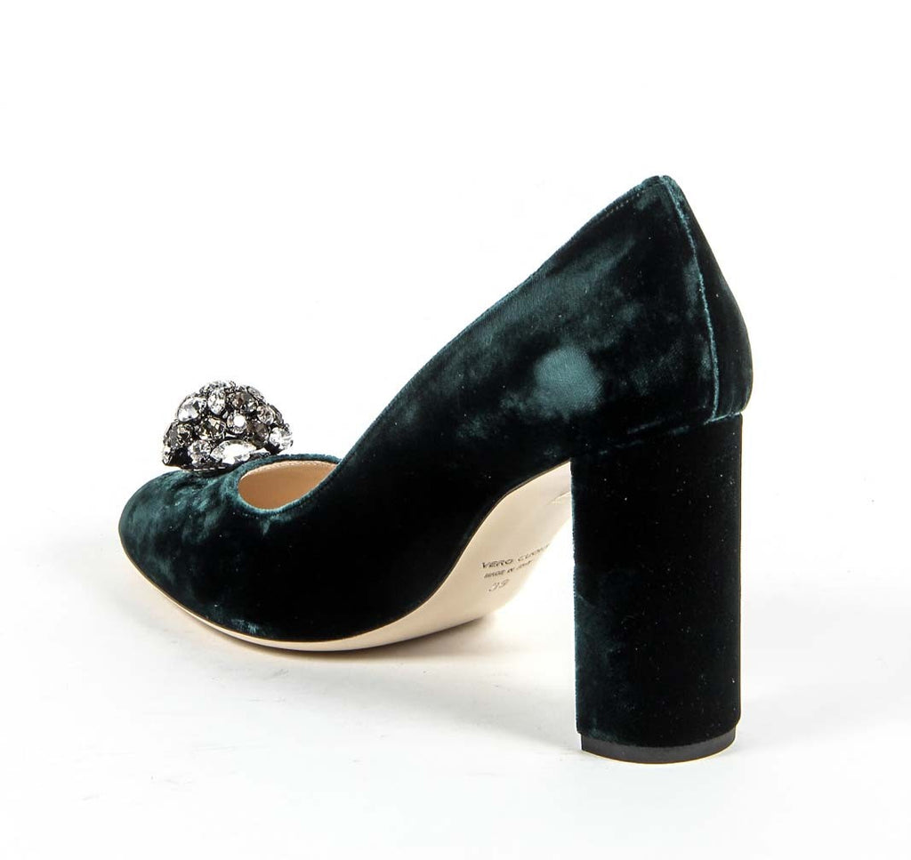 Décolleté da donna V 1969 Italia 3102045 VELLUTO VERDE