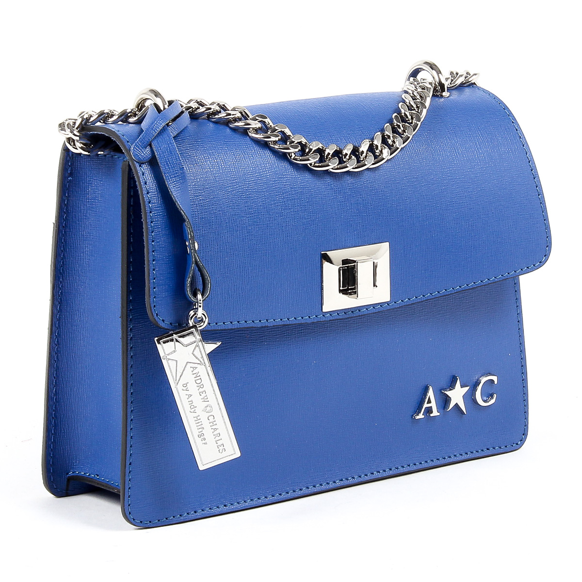 Borsa a mano da donna Andrew Charles blu MELODY