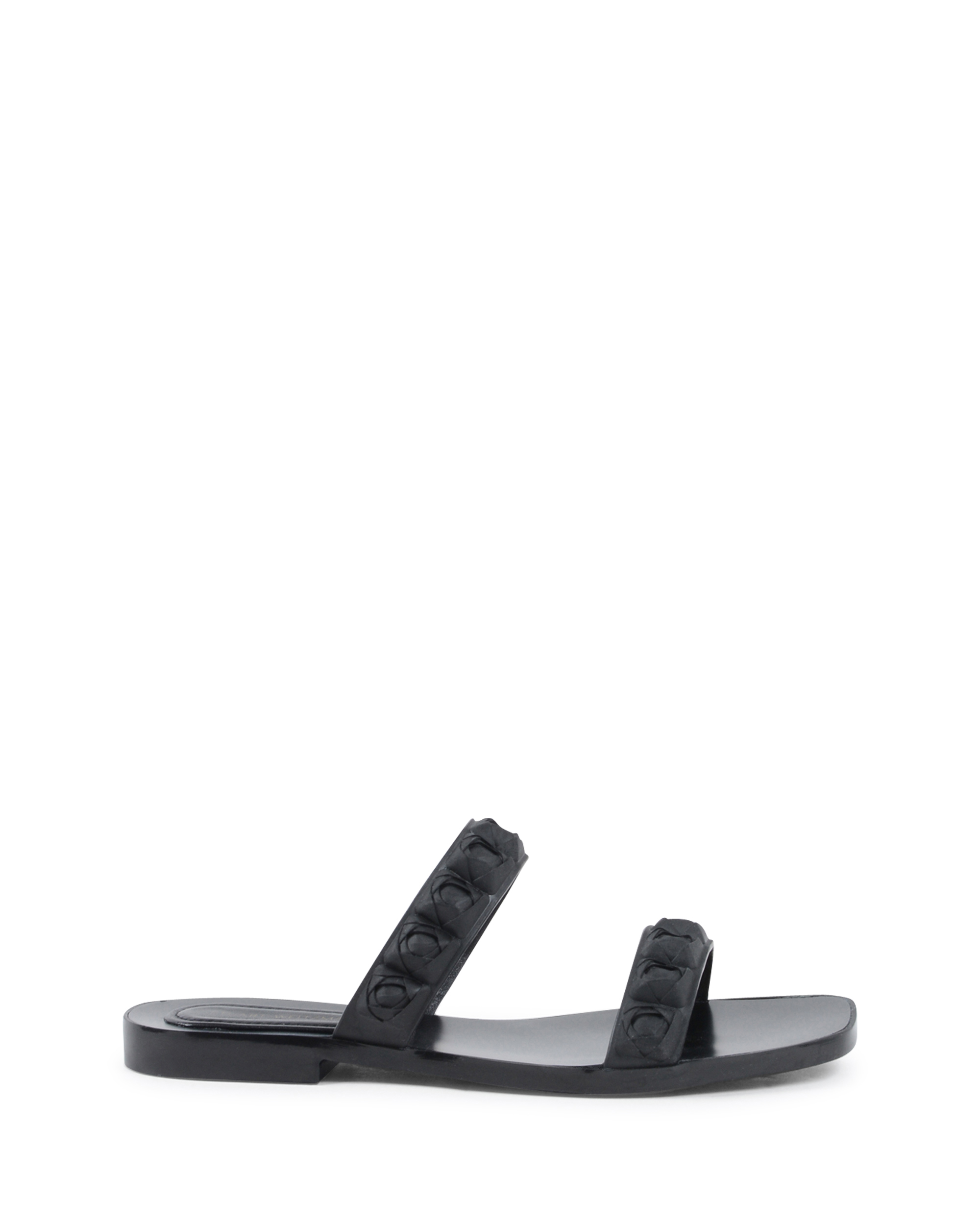 Sandalo piatto da donna Stuart Weitzman nero ROSITA