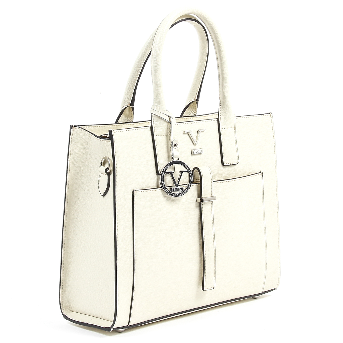 V 1969 Italia Borsa da donna V006-S SAFFIANO CREMA