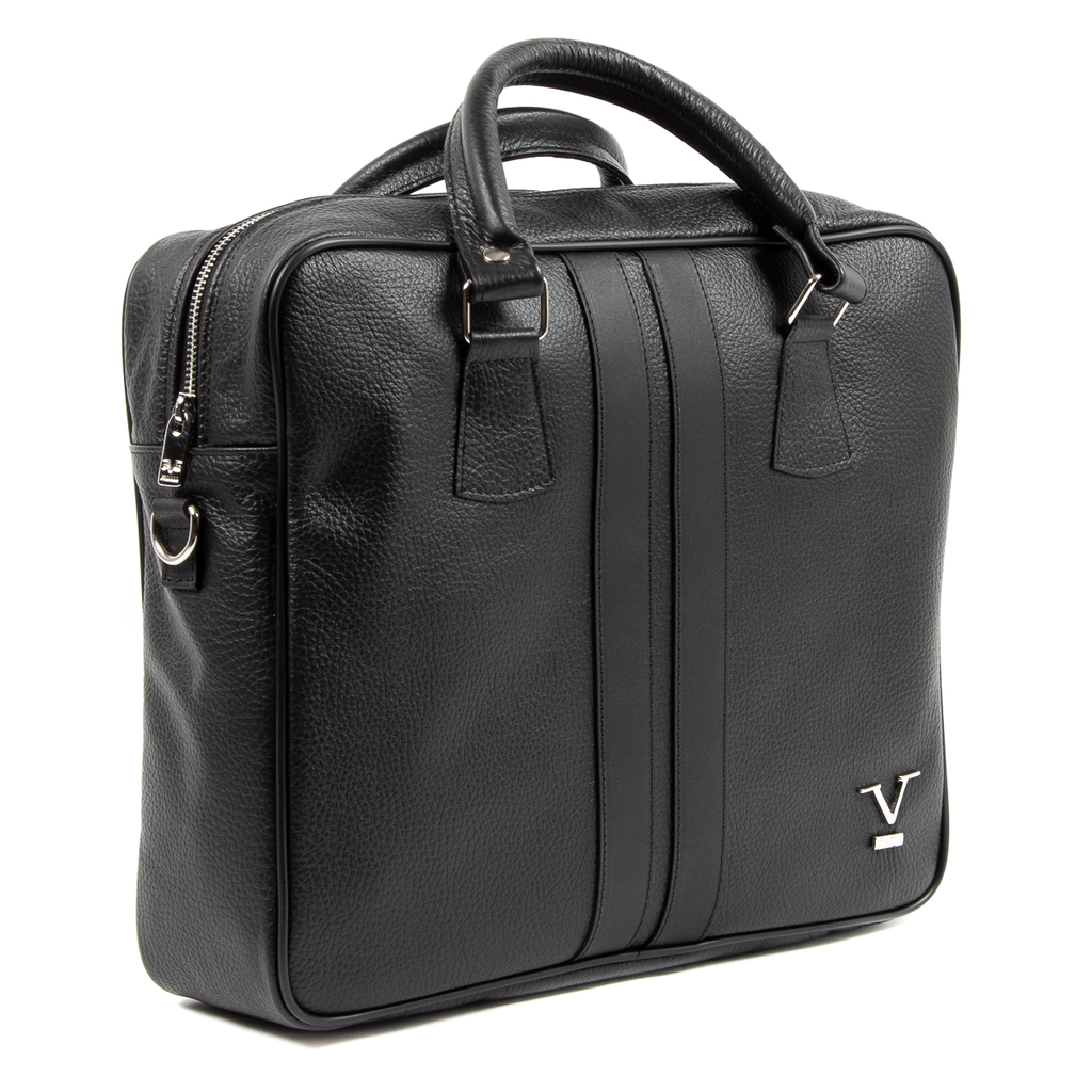 V 1969 Italia Borsa sportiva da uomo nera VENTURA
