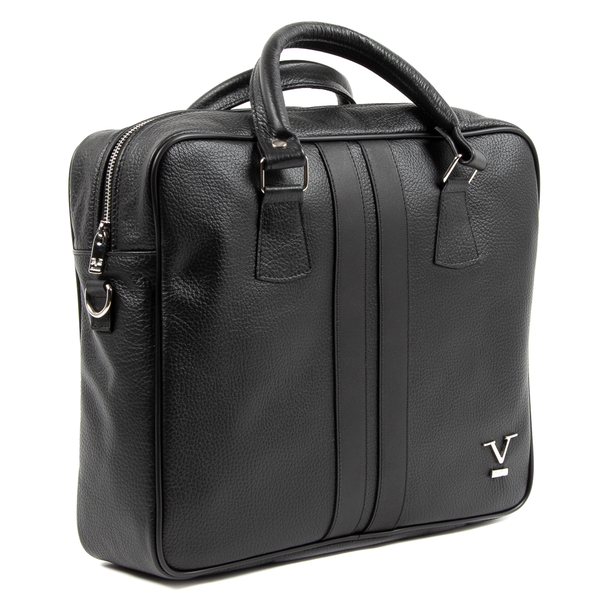 V 1969 Italia Borsa sportiva da uomo nera VENTURA