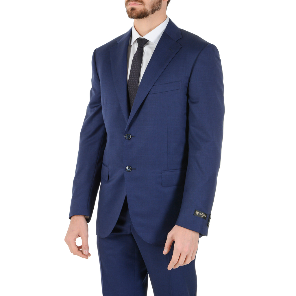 Abito da uomo Corneliani maniche lunghe blu Super 130's