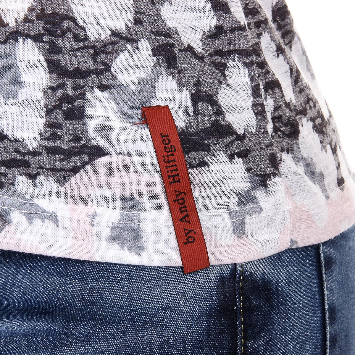 Andrew Charles T-shirt da donna a maniche corte con scollo rotondo, colore rosa MAYA