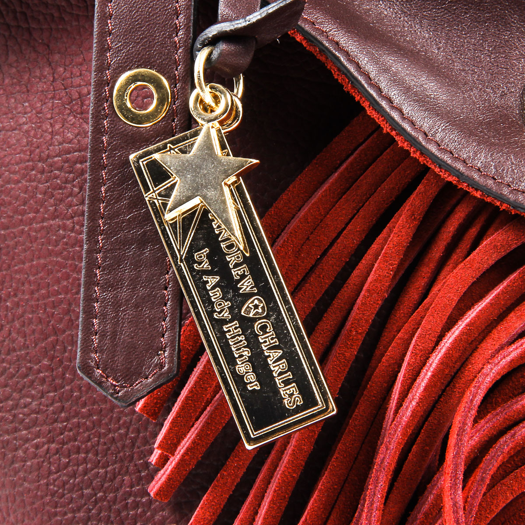 Borsa a mano da donna Andrew Charles Bordeaux LUCY