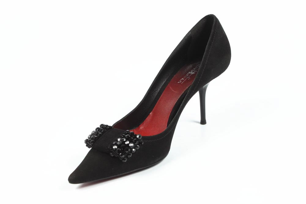 Décolleté da donna Sebastian Milano S2963SL CAMOSCIO NERO+JAIS NERI