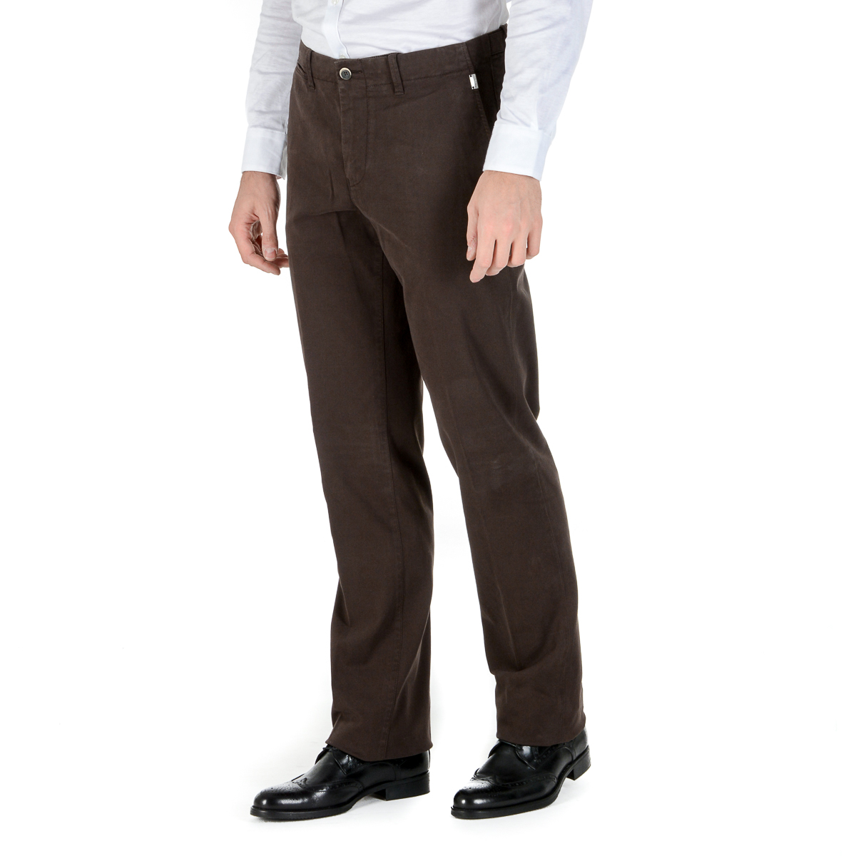 Corneliani Pantaloni Uomo Marrone