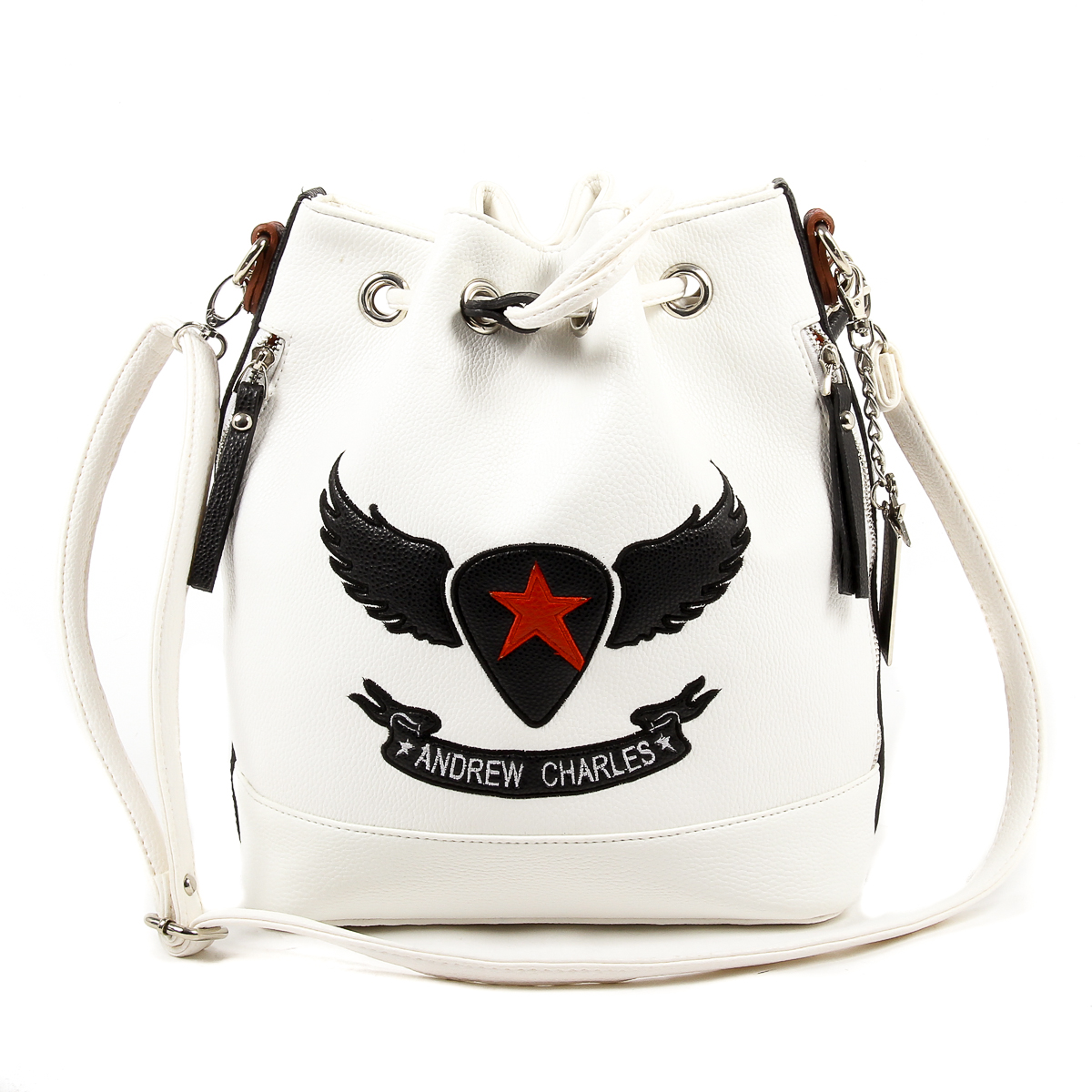 Borsa a mano da donna Andrew Charles bianca LUCINDA