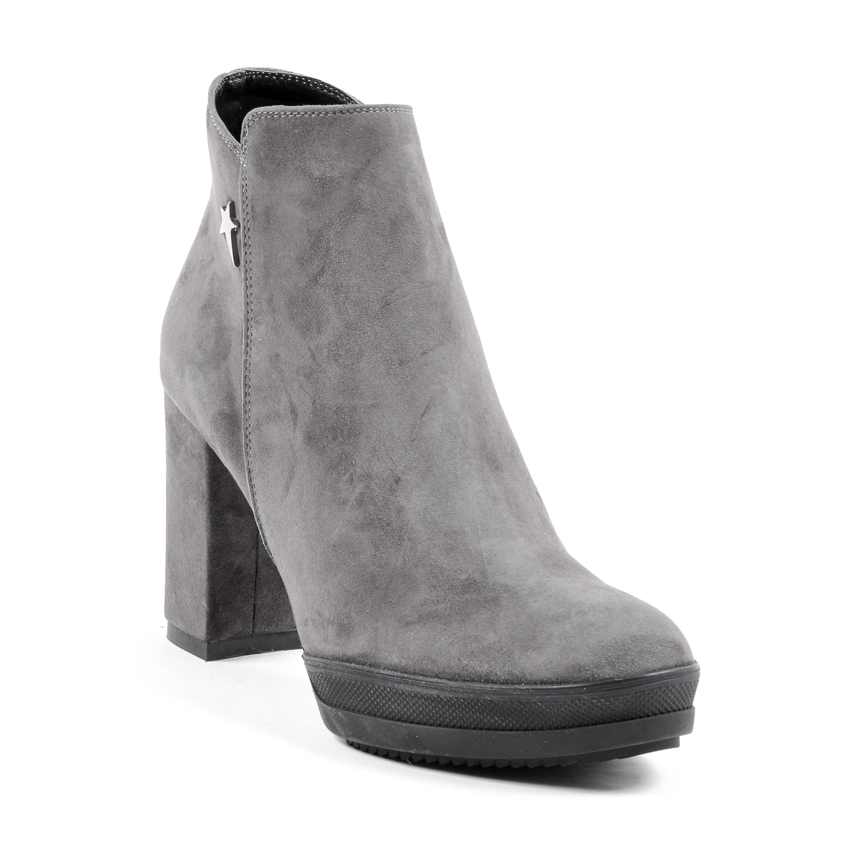 Stivaletti con tacco da donna Andrew Charles, grigi SHERYL
