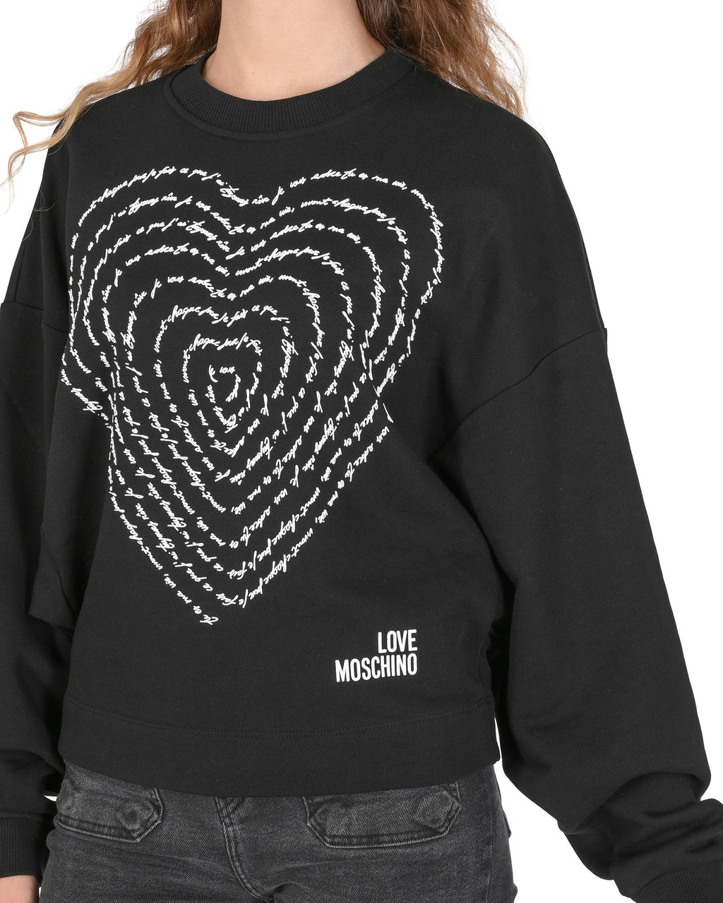 Felpa da donna Love Moschino W 6 431 02 M 4055 C74 NERO