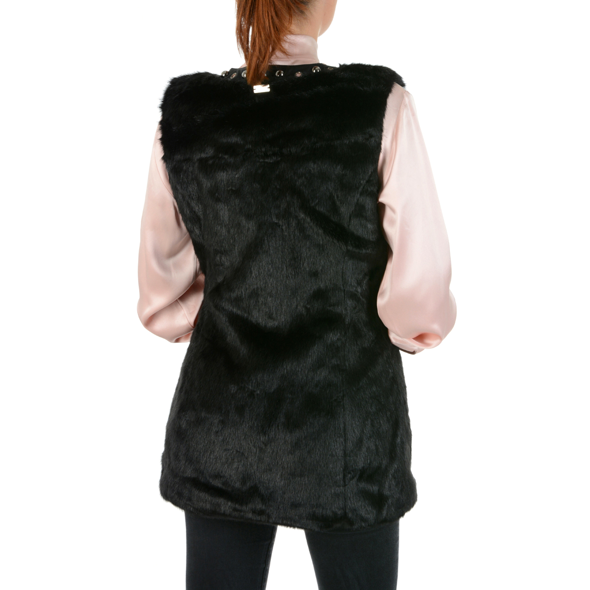V 1969 Italia Gilet da donna senza maniche nero VERONICA