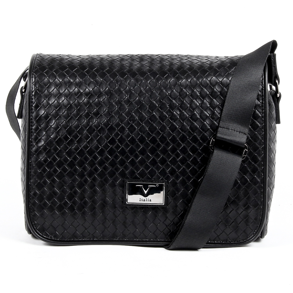 V 1969 Italia Borsa da uomo nera LEROY
