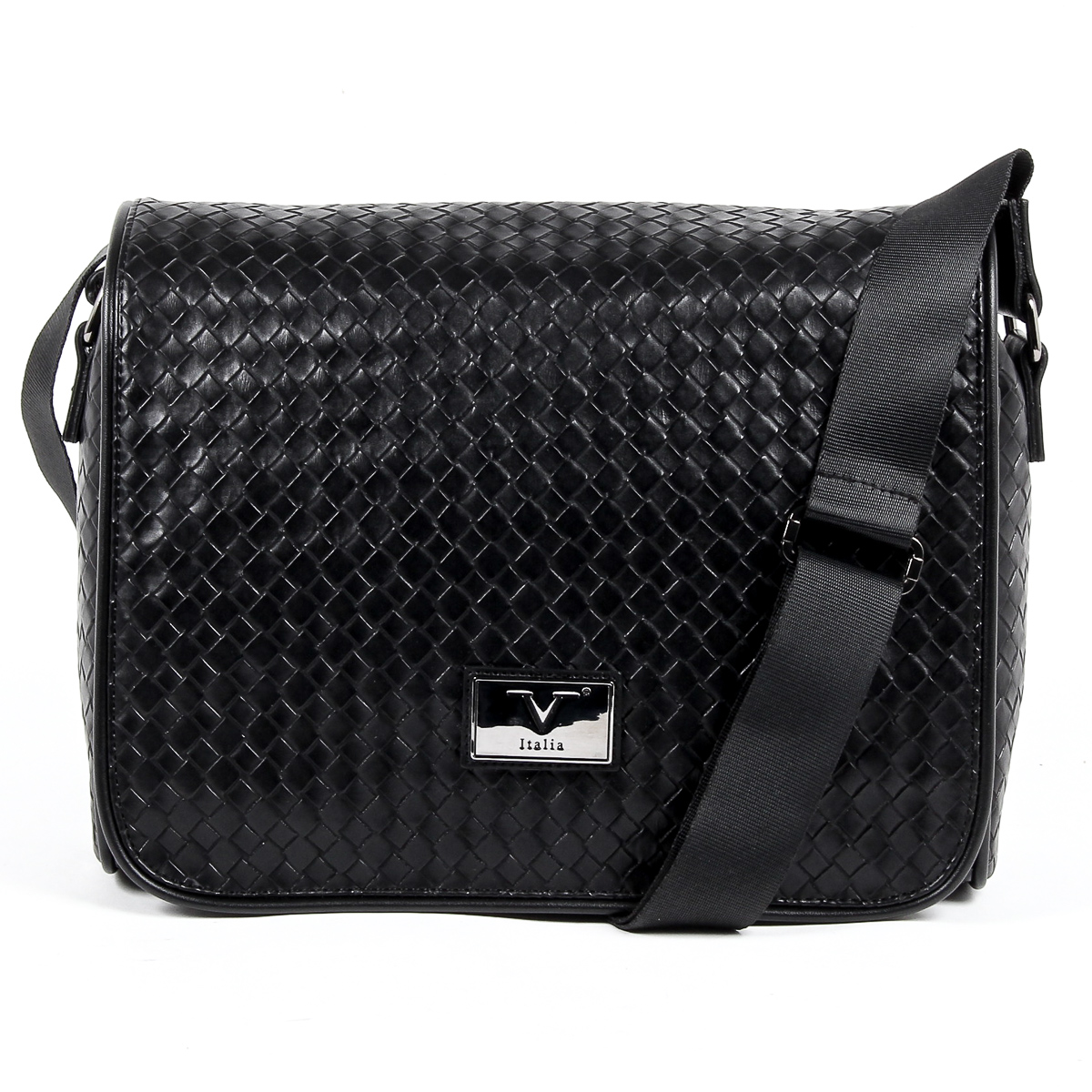 V 1969 Italia Borsa da uomo nera LEROY