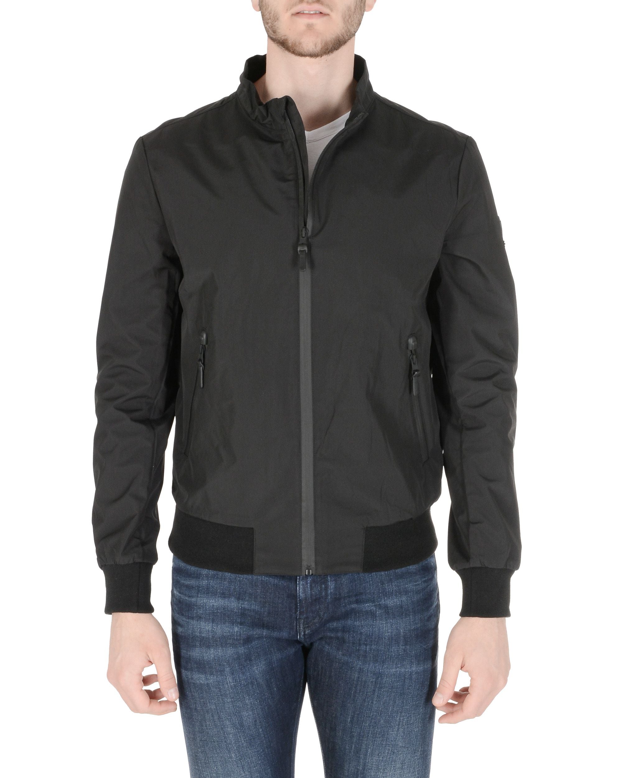 19V69 Italia Giacca da uomo nera GEORGE BLACK