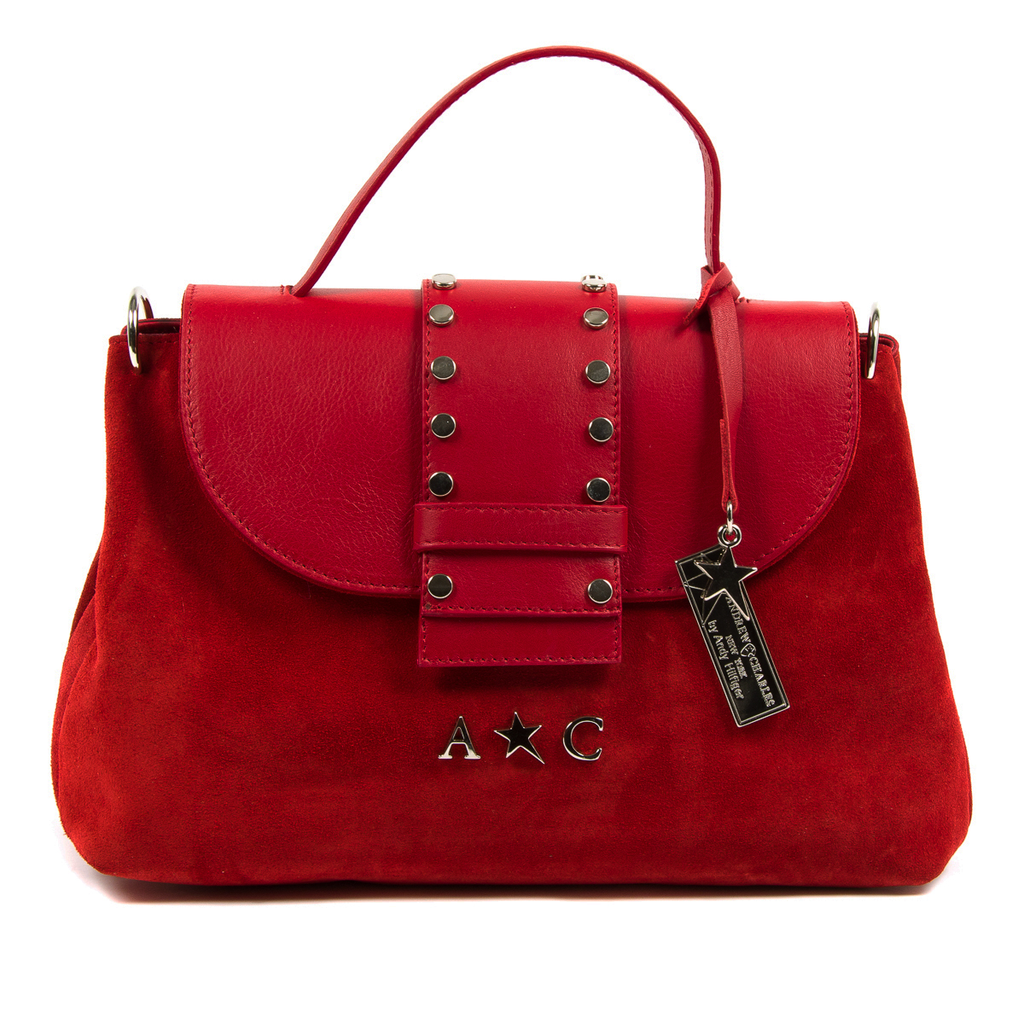 Borsa a mano da donna Andrew Charles rossa ROSS