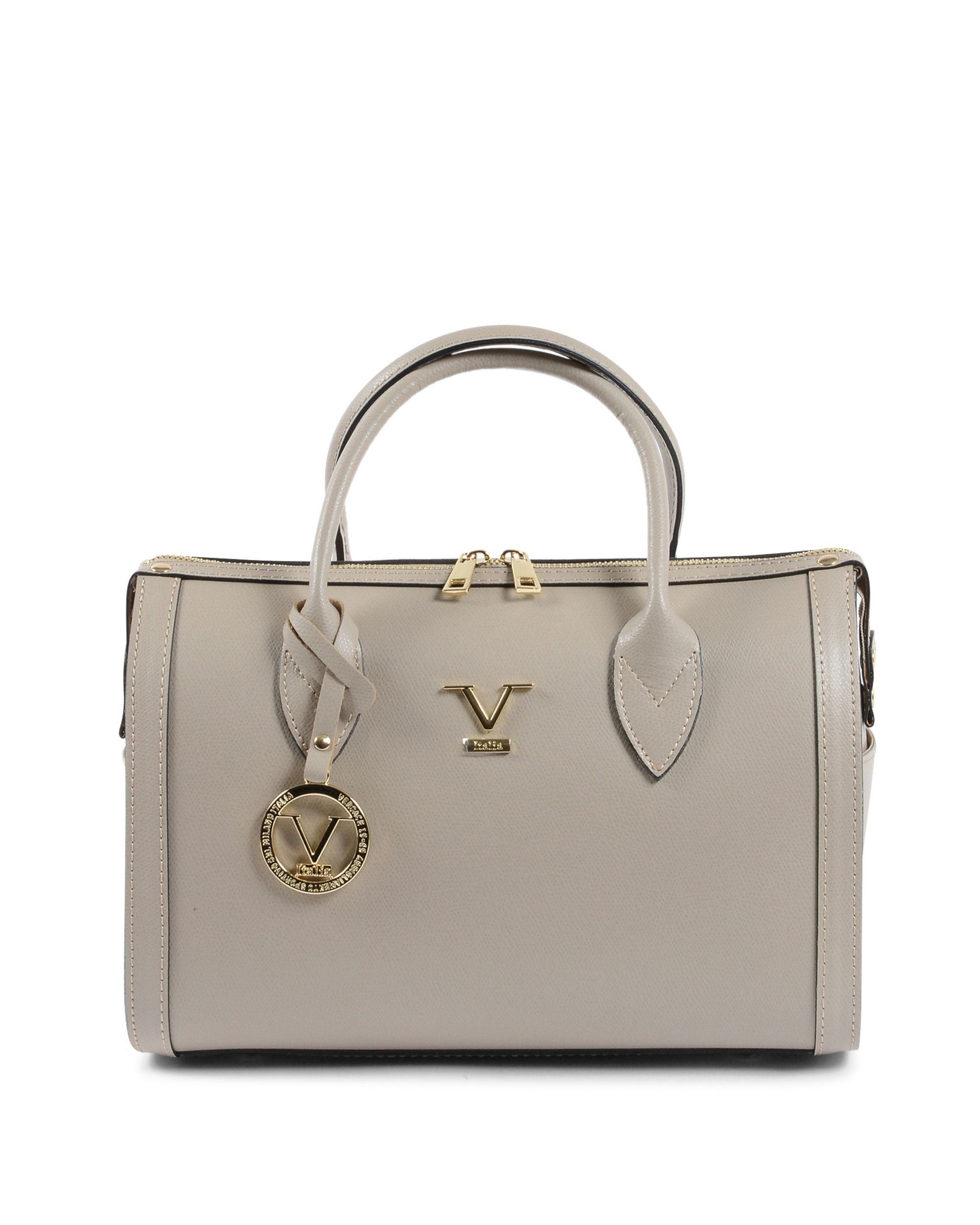 V Italia Borsa da donna Taupe V014-G PALMELLATO TAUPE