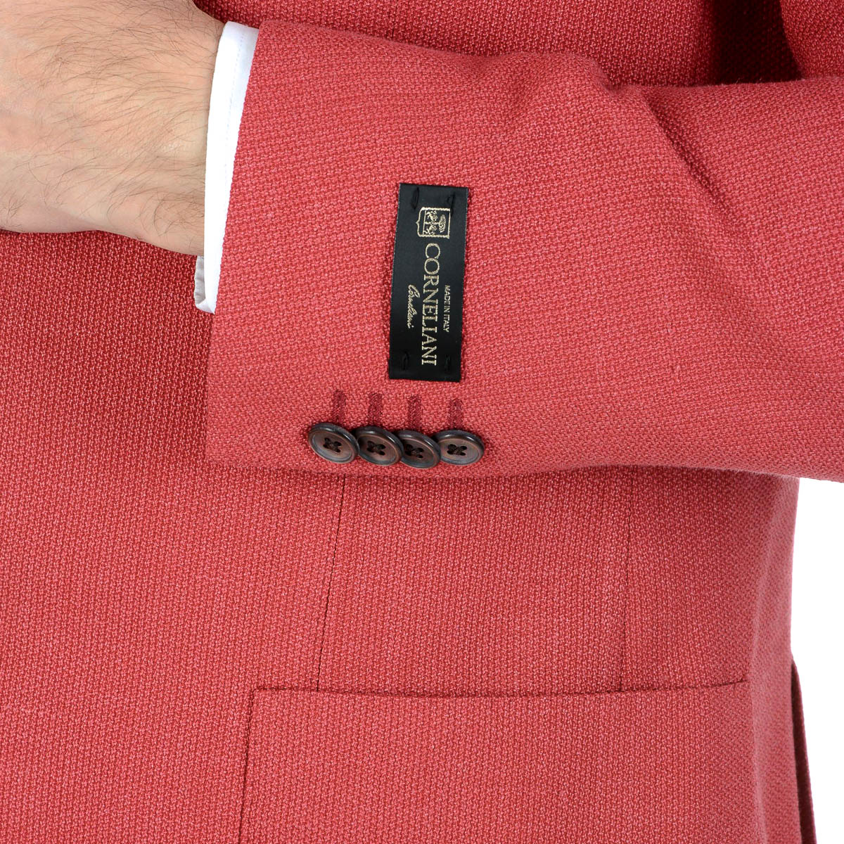 Corneliani Giacca Uomo Maniche Lunghe Corallo