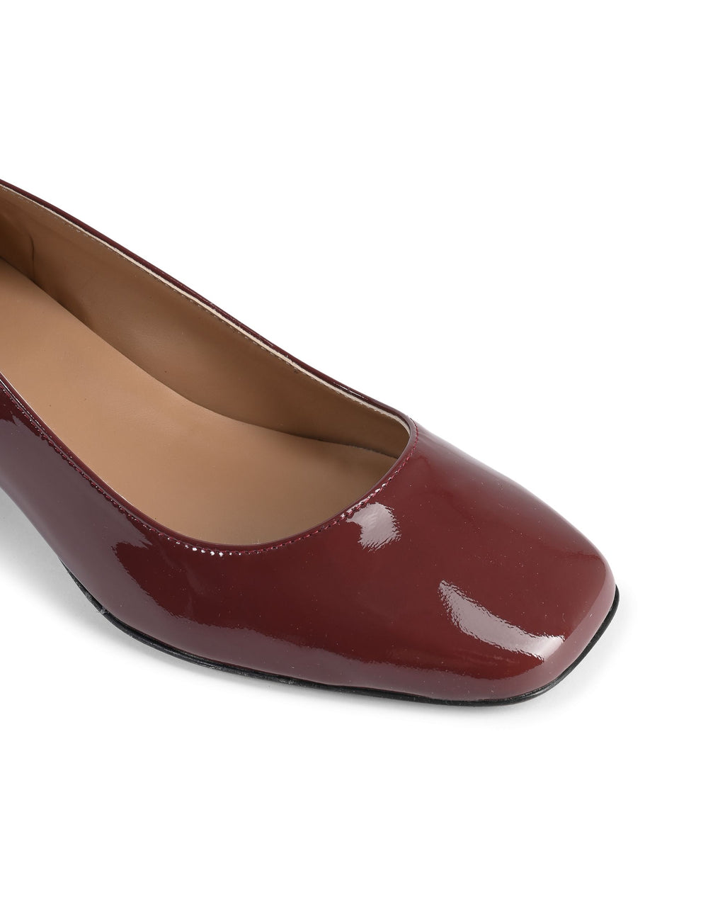 19V69 Italia Ballerina con tacco da donna SOFIA VERNICE BORDEAUX