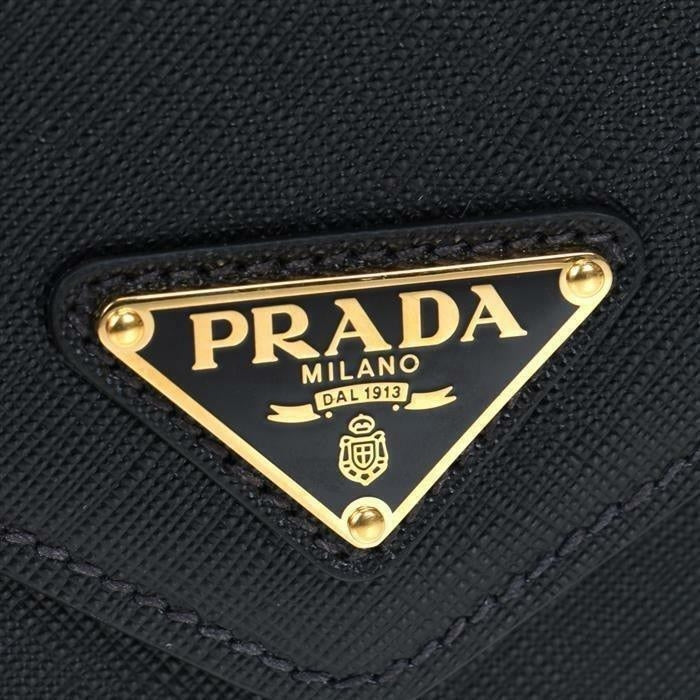 Borsa a tracolla Prada in pelle Saffiano nera