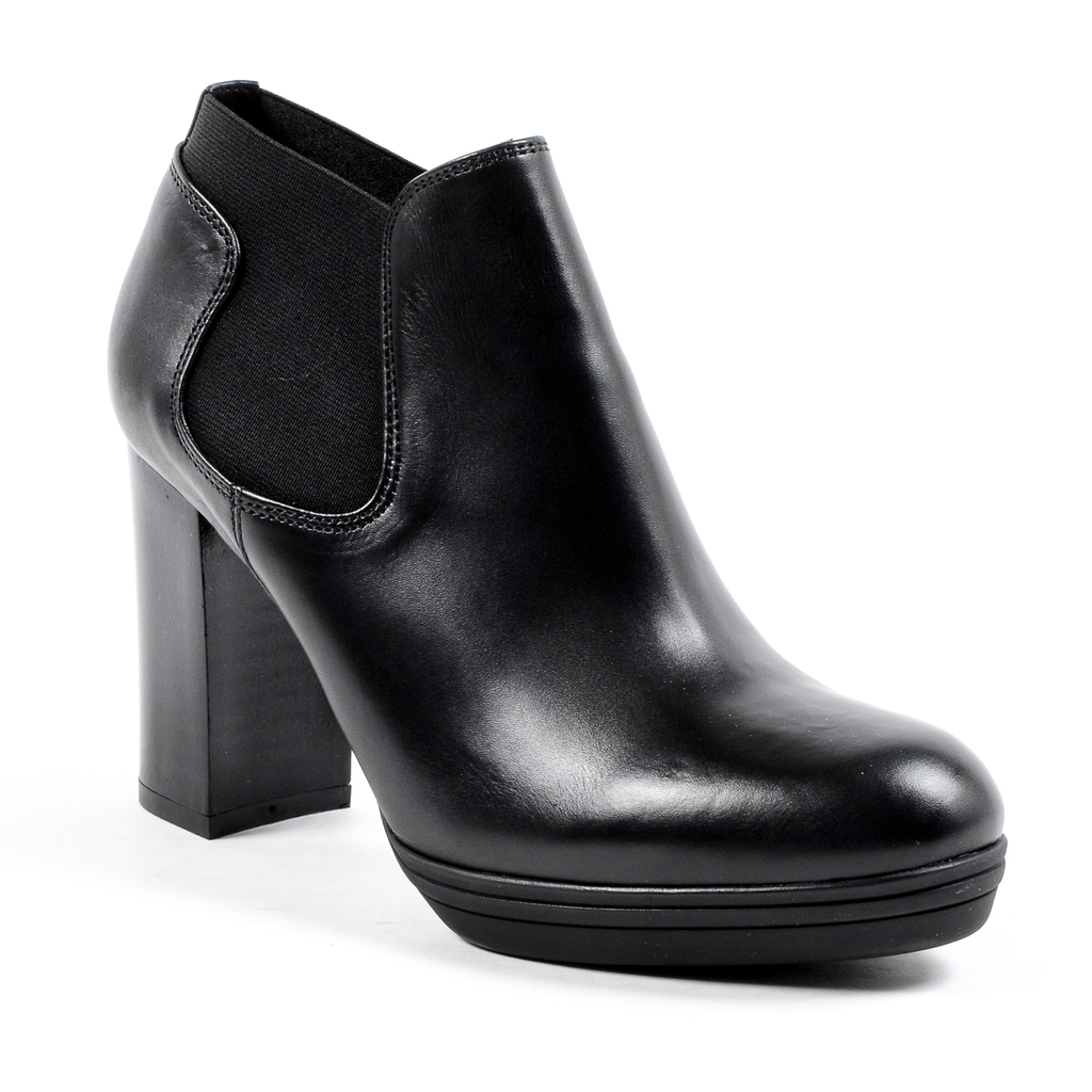 V 1969 Italia Stivaletto con tacco da donna nero GRACY