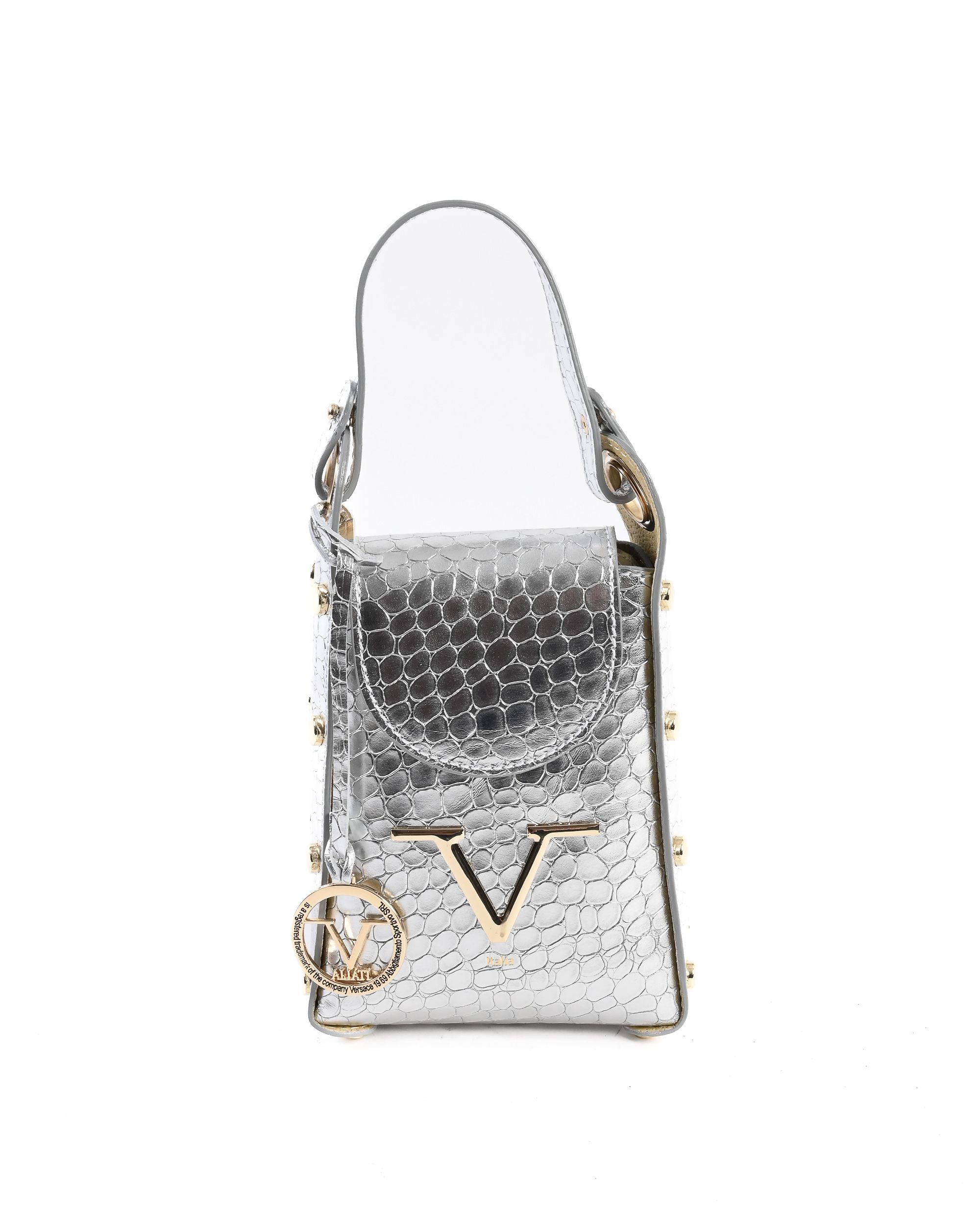 V Italia Borsa Mini Donna Argento V16-COC-SLV