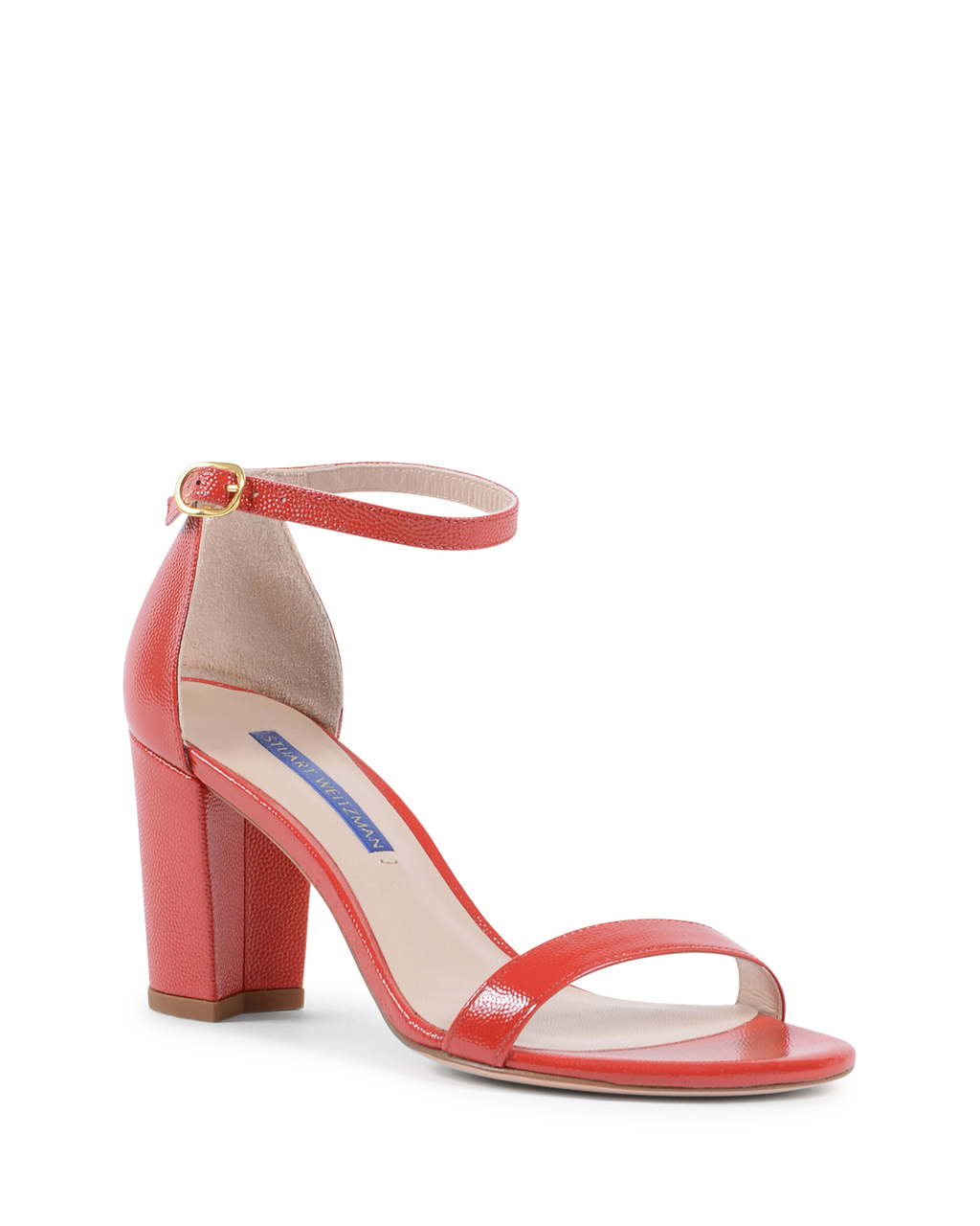 Stuart Weitzman Sandalo da donna con cinturino alla caviglia Rosso NEARLYNUDE