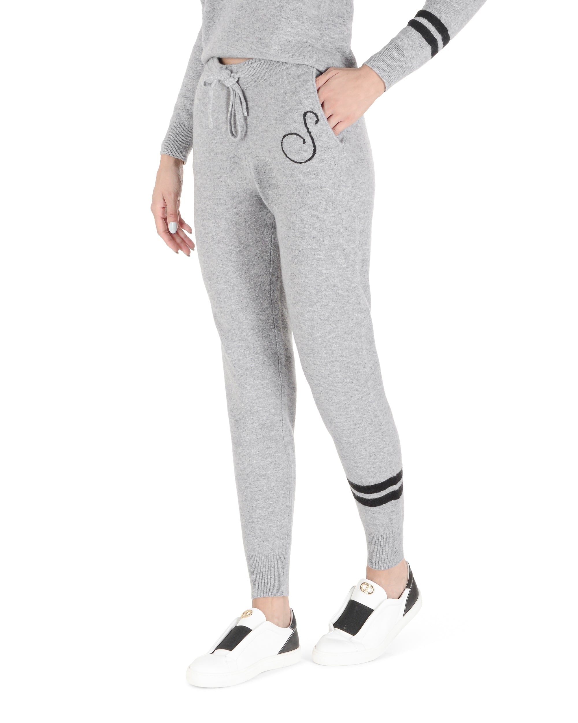 Pantaloni da tuta in cashmere - Grigio