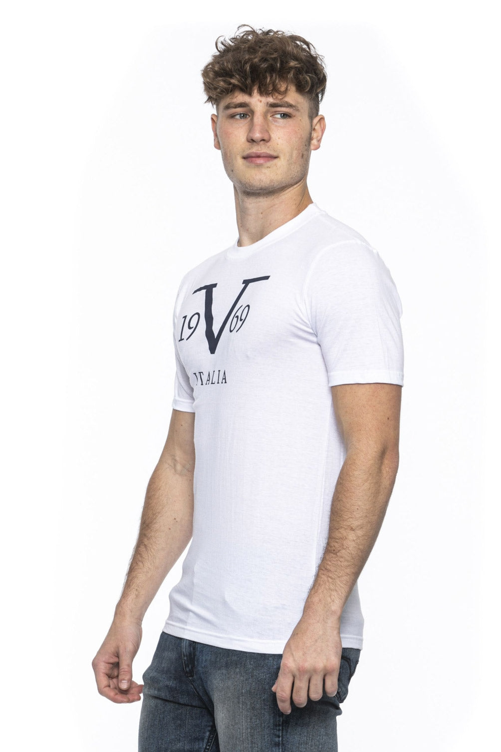 19V69 Italia T-shirt uomo bianca RAYAN WHITE
