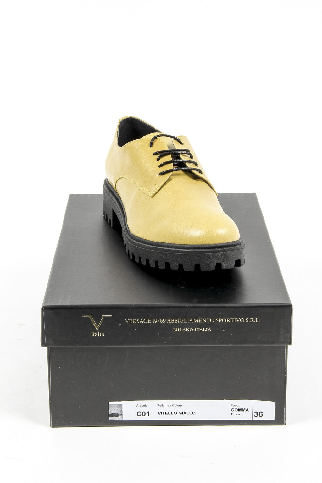 Scarpa stringata da donna V 1969 Italia C01 VITELLO GIALLO