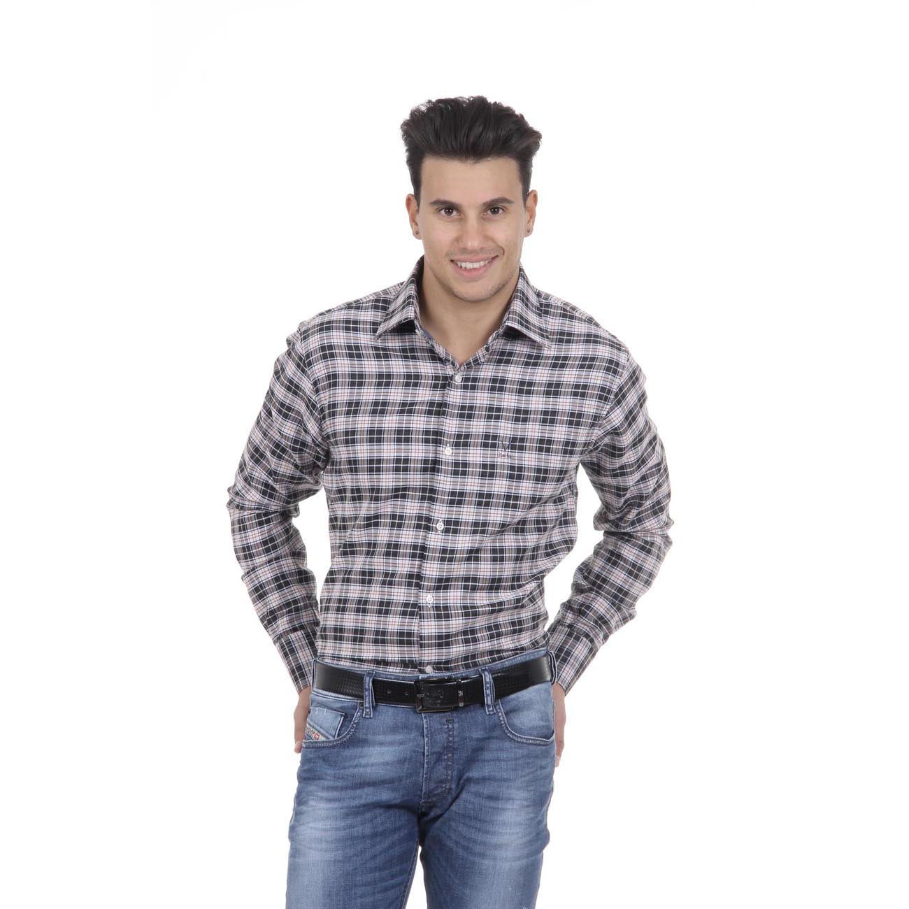 V 1969 Italia Camicia da uomo Modern Classic Fit 377 VAR. 201