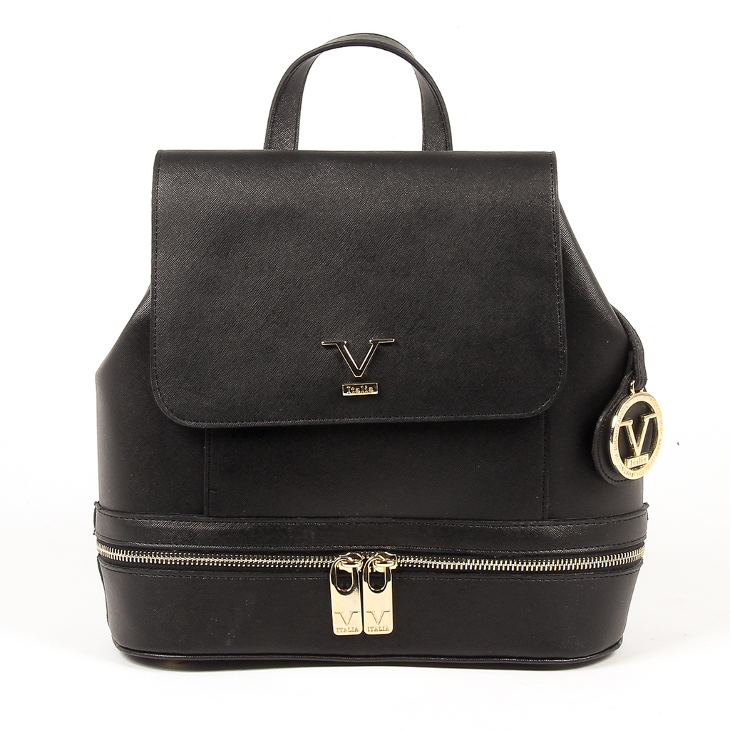 V 1969 Italia Zaino da donna nero STEFY