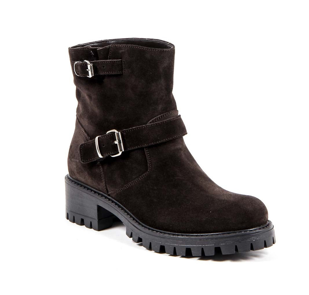 V 1969 Italia Womens Short Boot B1441 VELOUR T. MORO