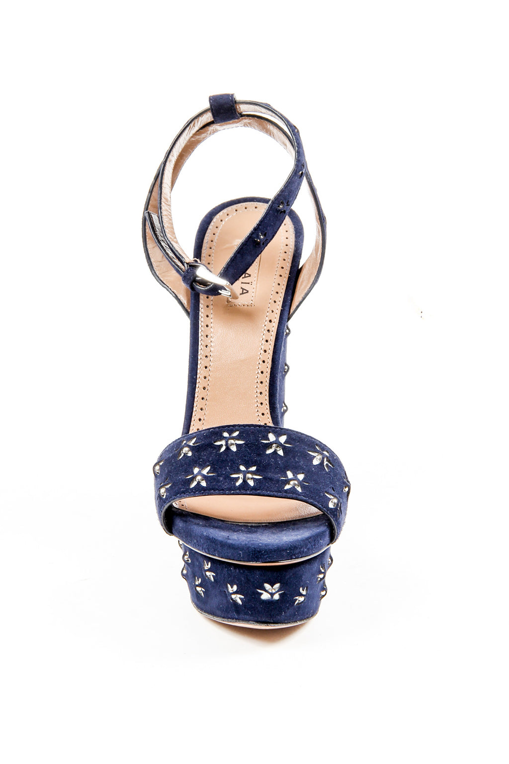 Sandali con zeppa e cinturino alla caviglia da donna Alaia 6E3X842CC06 C551