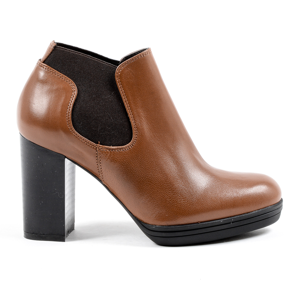 V 1969 Italia Stivaletto con tacco da donna marrone GRACY