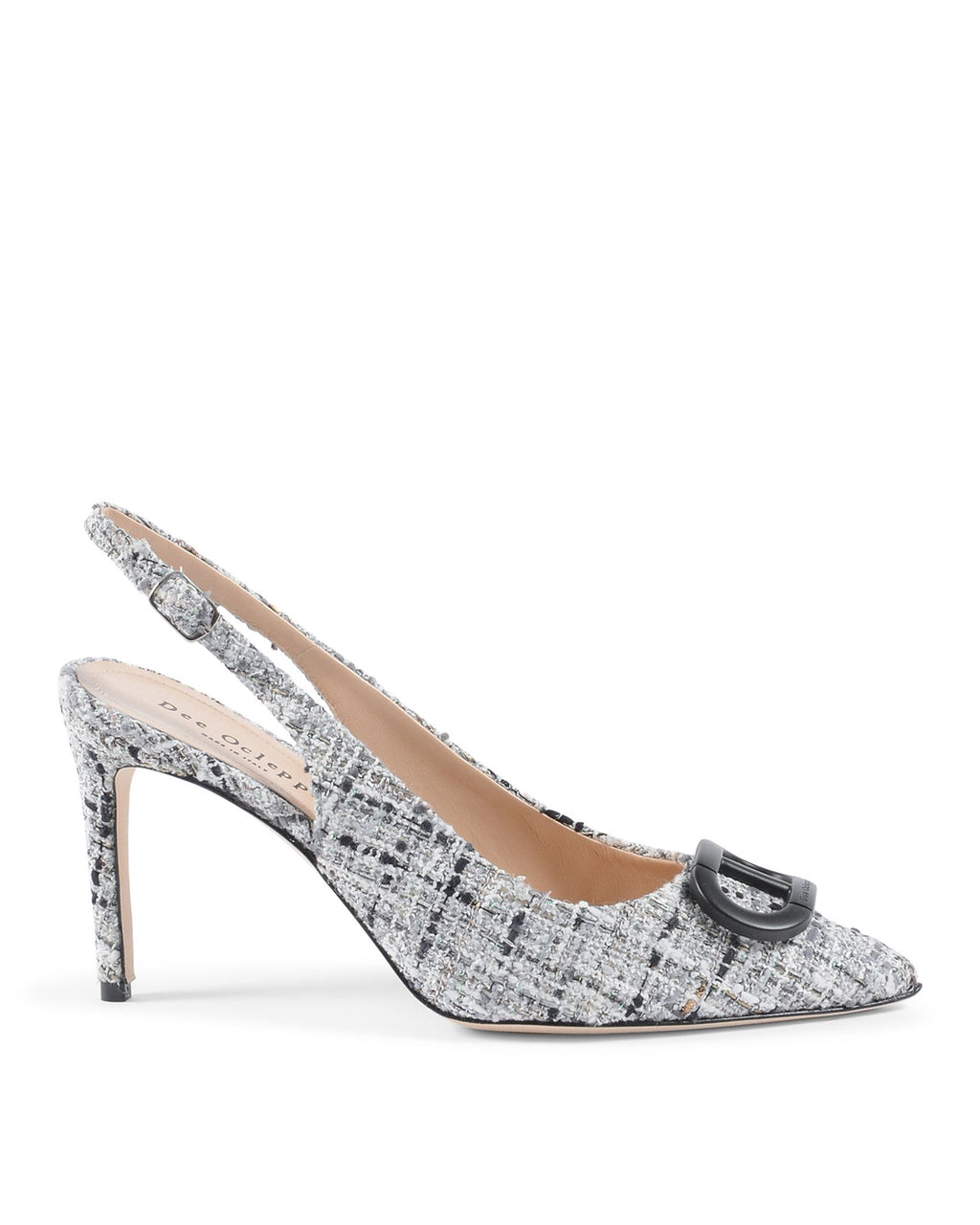 Slinky Boucle Slingback - Nero