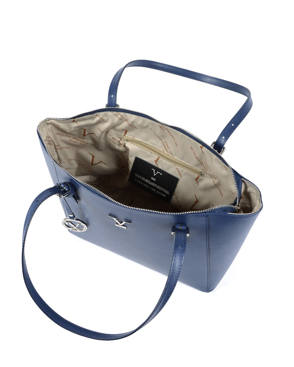 Borsa a tracolla da donna V Italia Blu V09 PALMELLATO BLUE JEANS