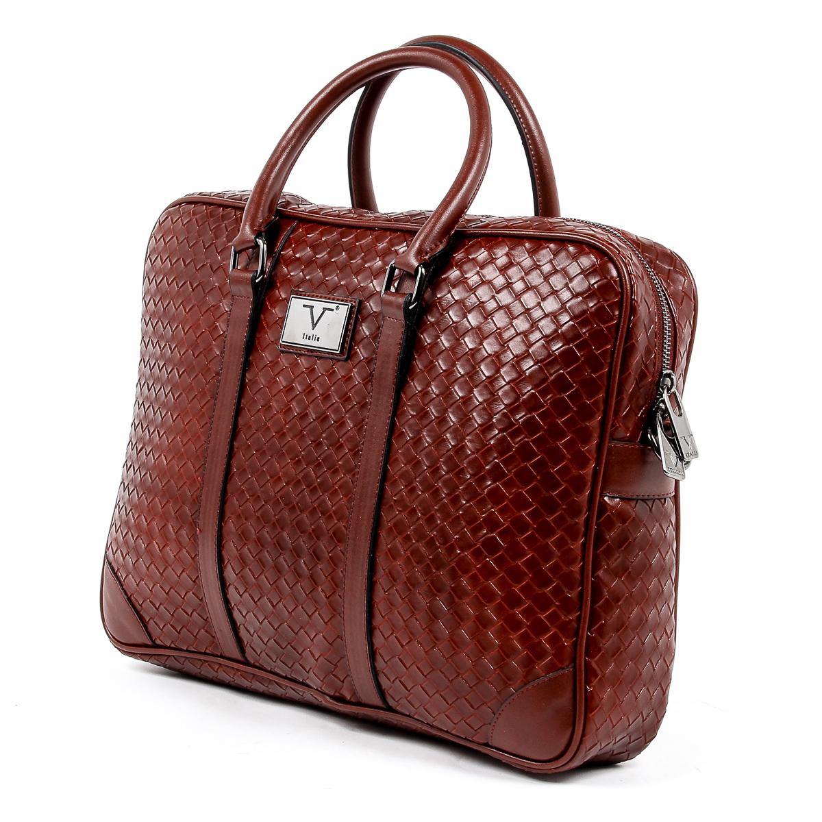 V 1969 Italia Borsa da uomo rosso scuro EVAN
