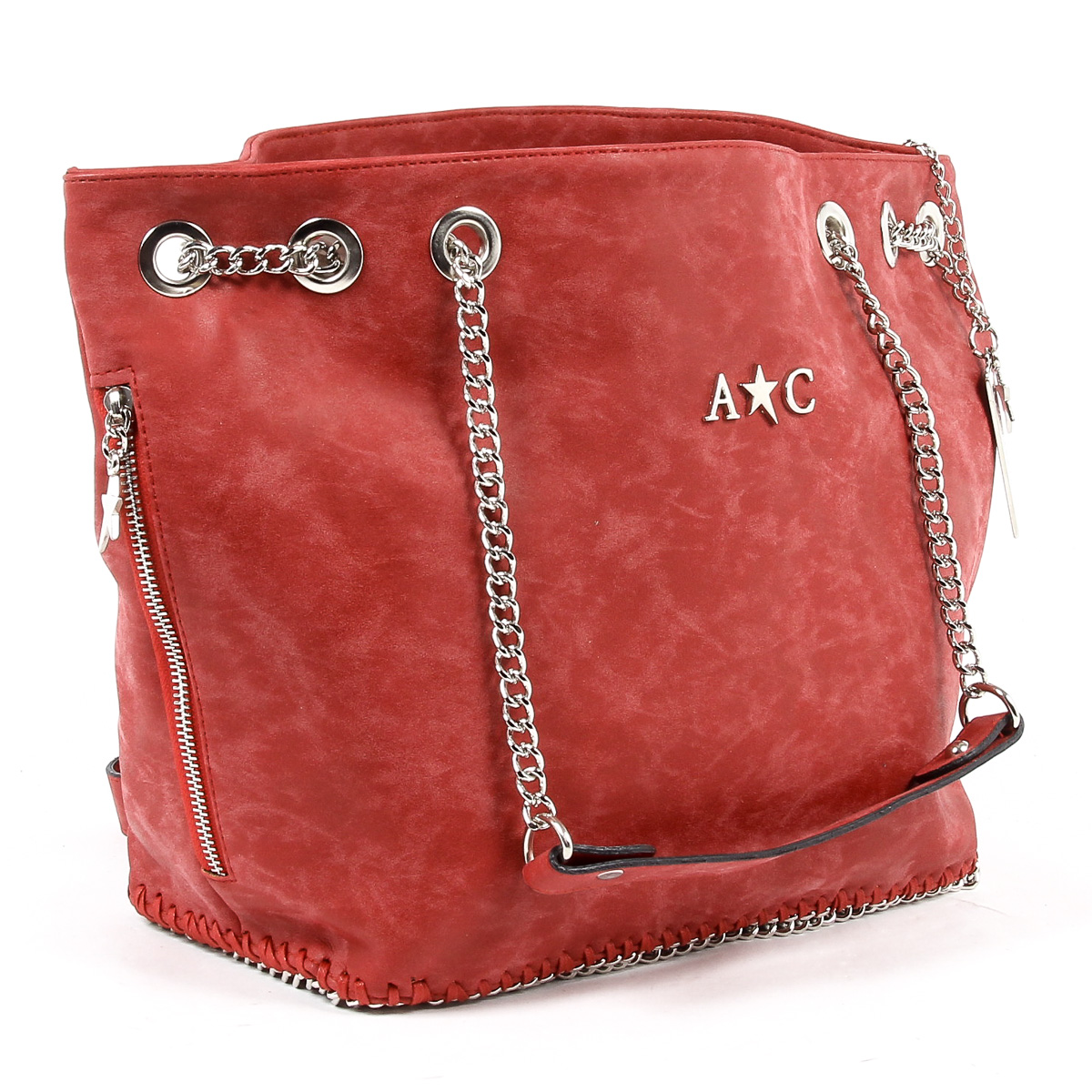Borsa a mano da donna Andrew Charles rossa KIARA