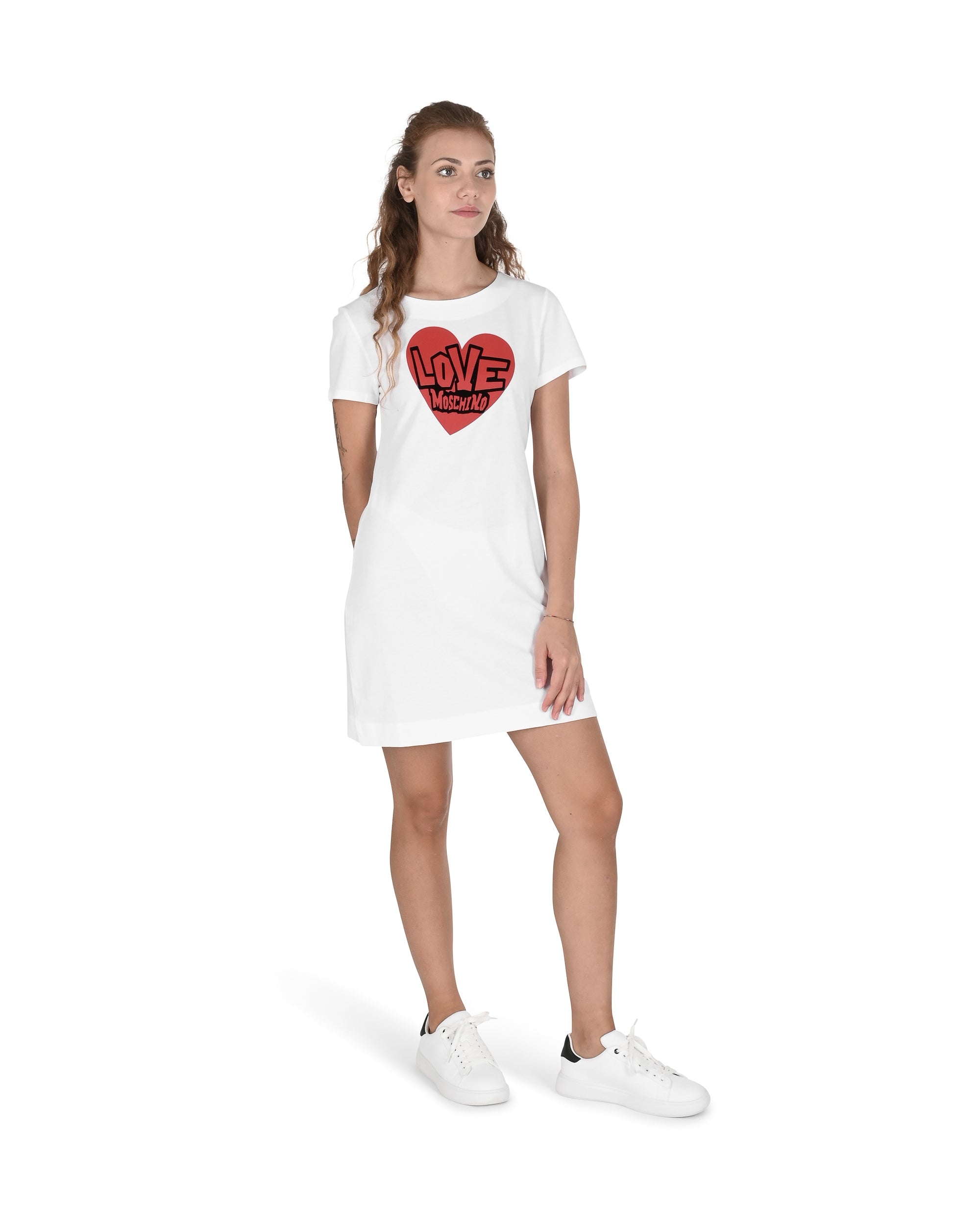 Abito da donna Love Moschino W 5 929 21 M 3876 A00 BIANCO OTTICO