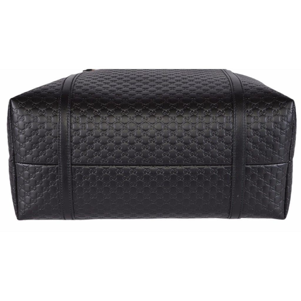 Borsa shopper Gucci Guccissima in pelle nera