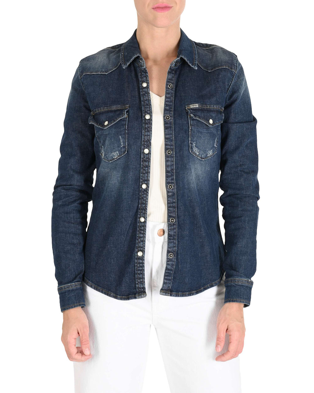 Camicia in denim da donna LTB 60474 53937 LUCINDA