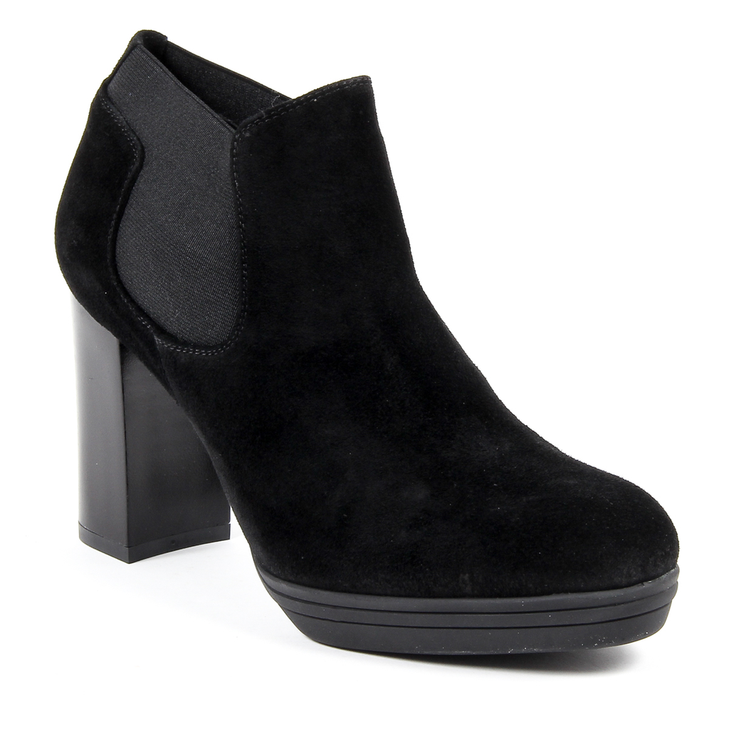 V 1969 Italia Stivaletto con tacco da donna nero GRACY