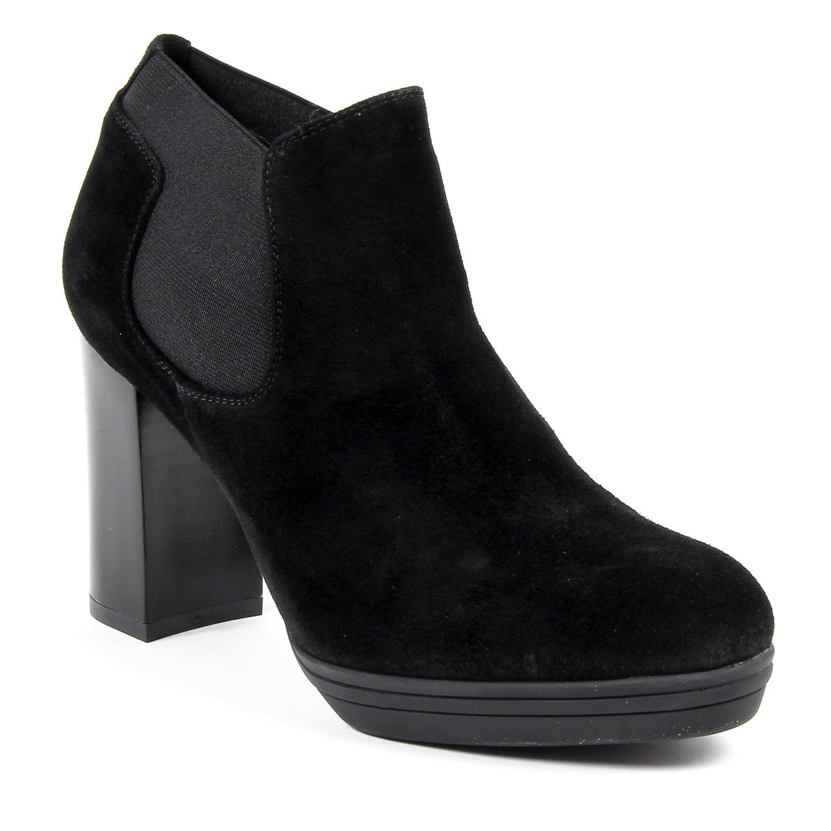 V 1969 Italia Stivaletto con tacco da donna nero GRACY
