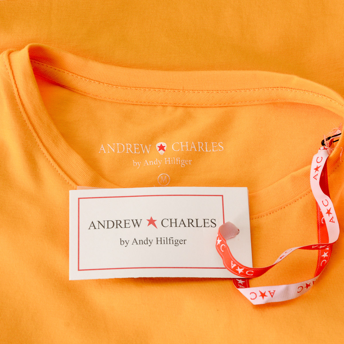 Andrew Charles Maglietta da donna a maniche corte con scollo tondo gialla TARANA