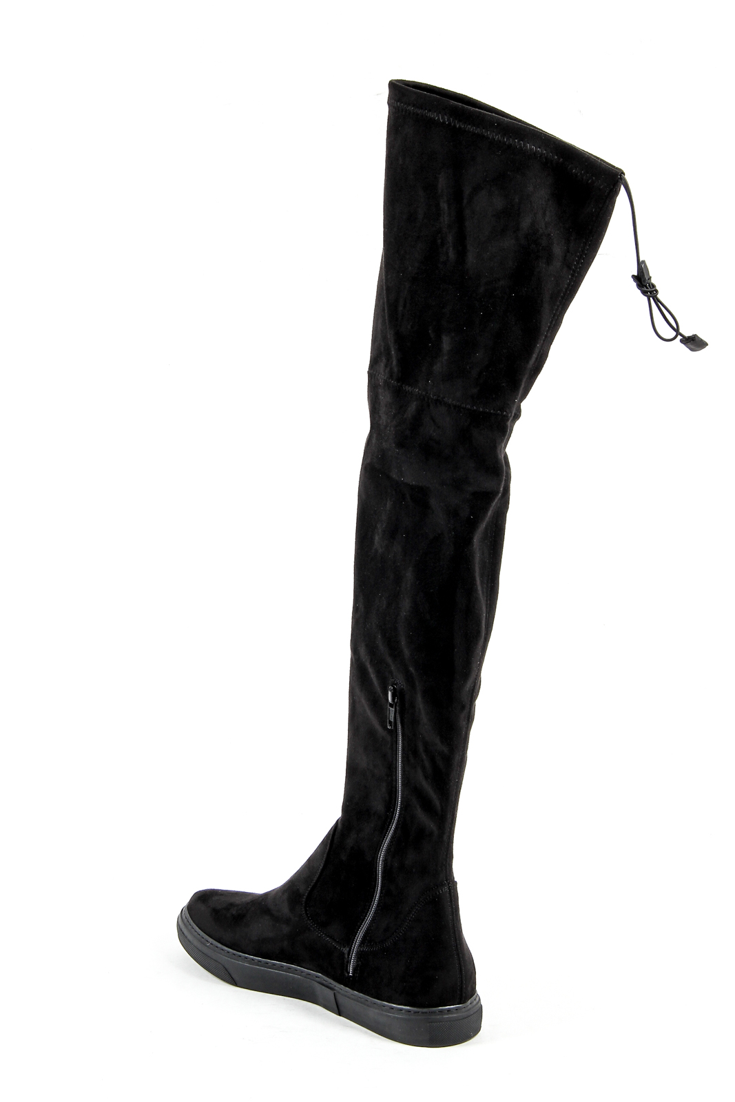 V 1969 Italia Stivale alto da donna nero VETRO